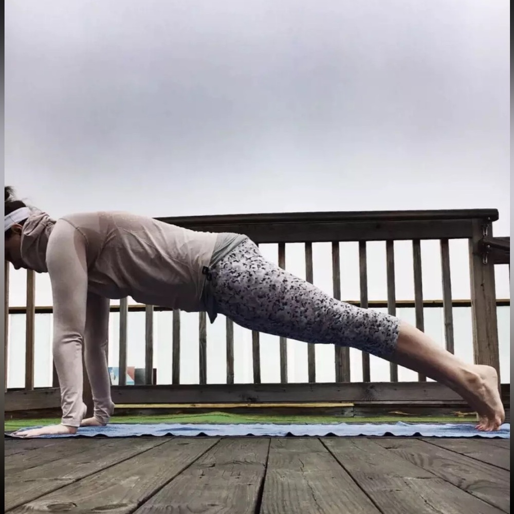 Lululemon Wunder Under Cropped Printed Legging - size 8